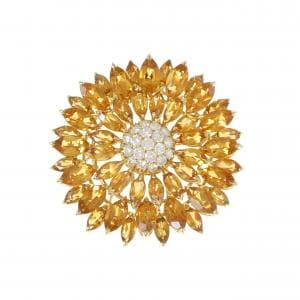 ASPREY Citrine Brooch