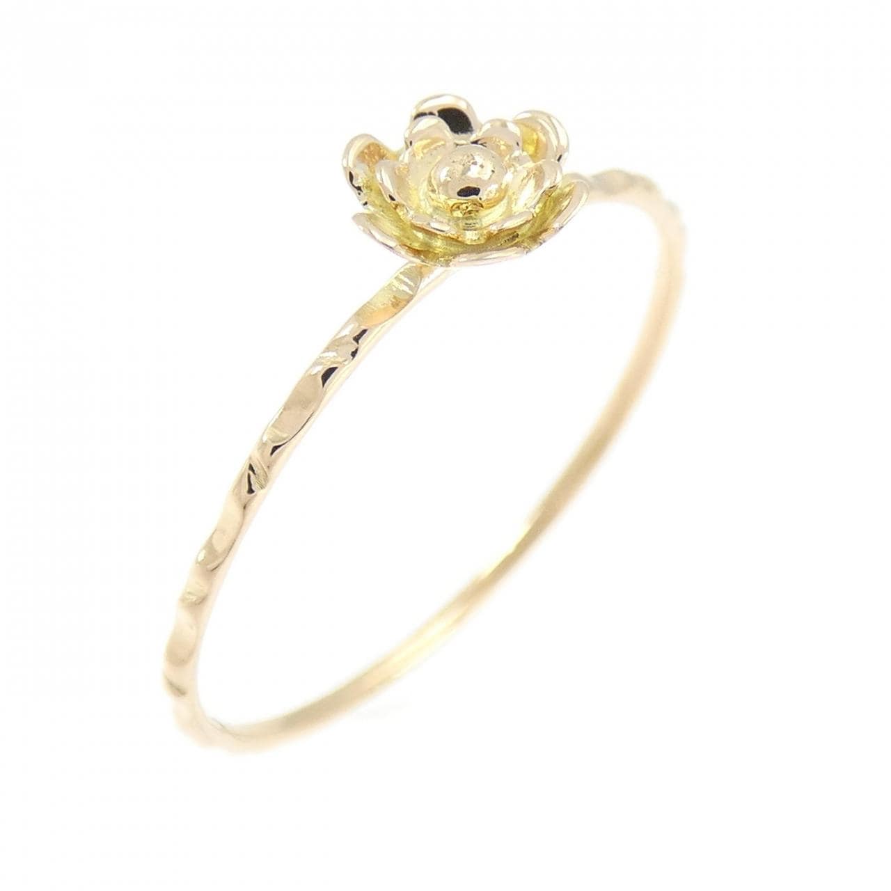 K18YG/K18PG フラワー リング