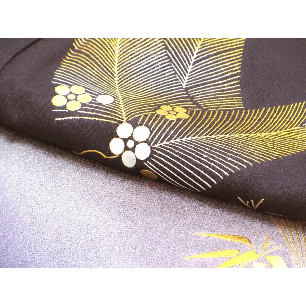 [未使用品] Homongi 金色友禪模糊染色