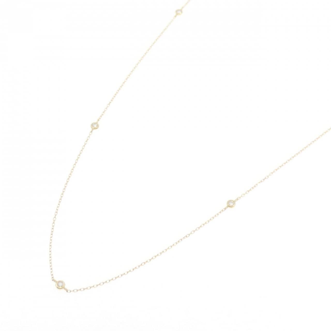 K18YG ダイヤモンド ネックレス 0.16CT