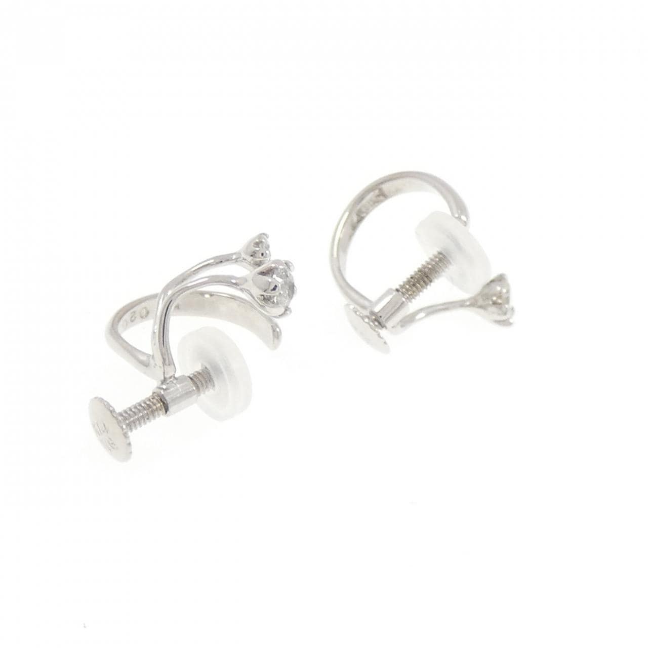 K18WG/K14WG ダイヤモンド イヤリング 0.20CT