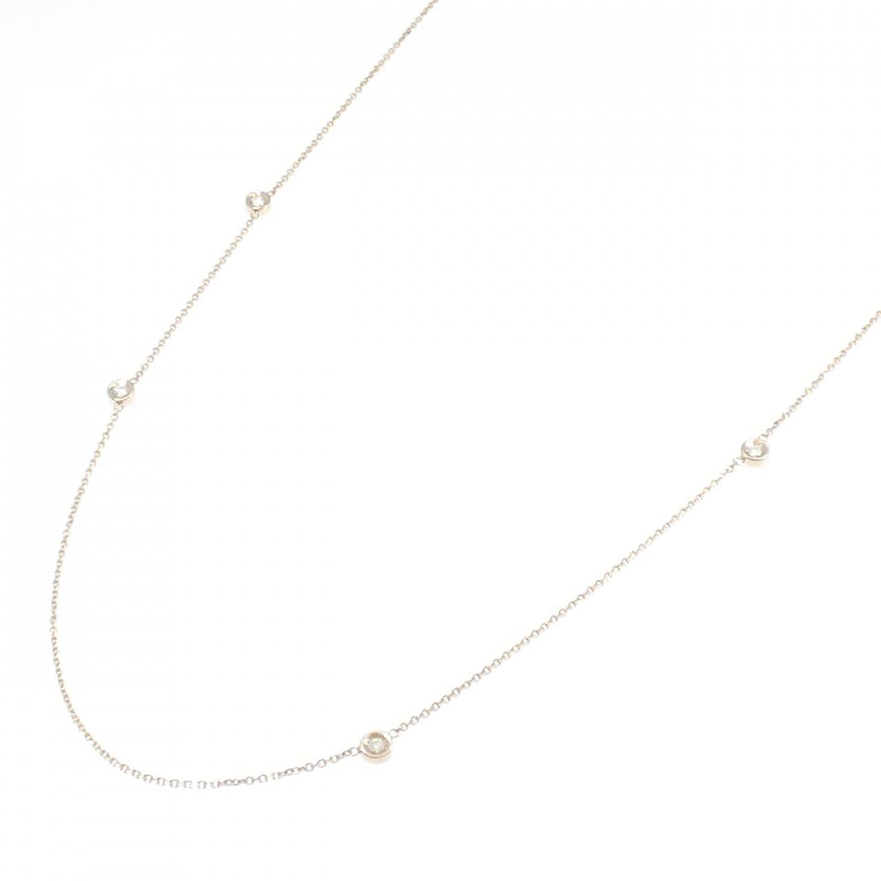 K18PG ダイヤモンド ネックレス 0.40CT