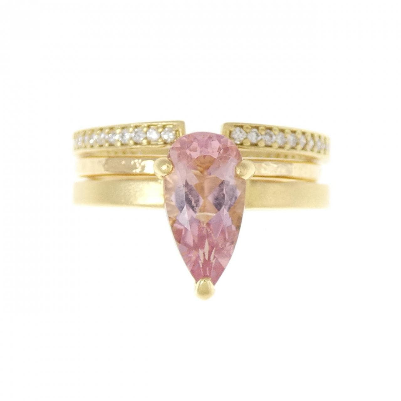 K18YG Morganite Ring 1.15CT