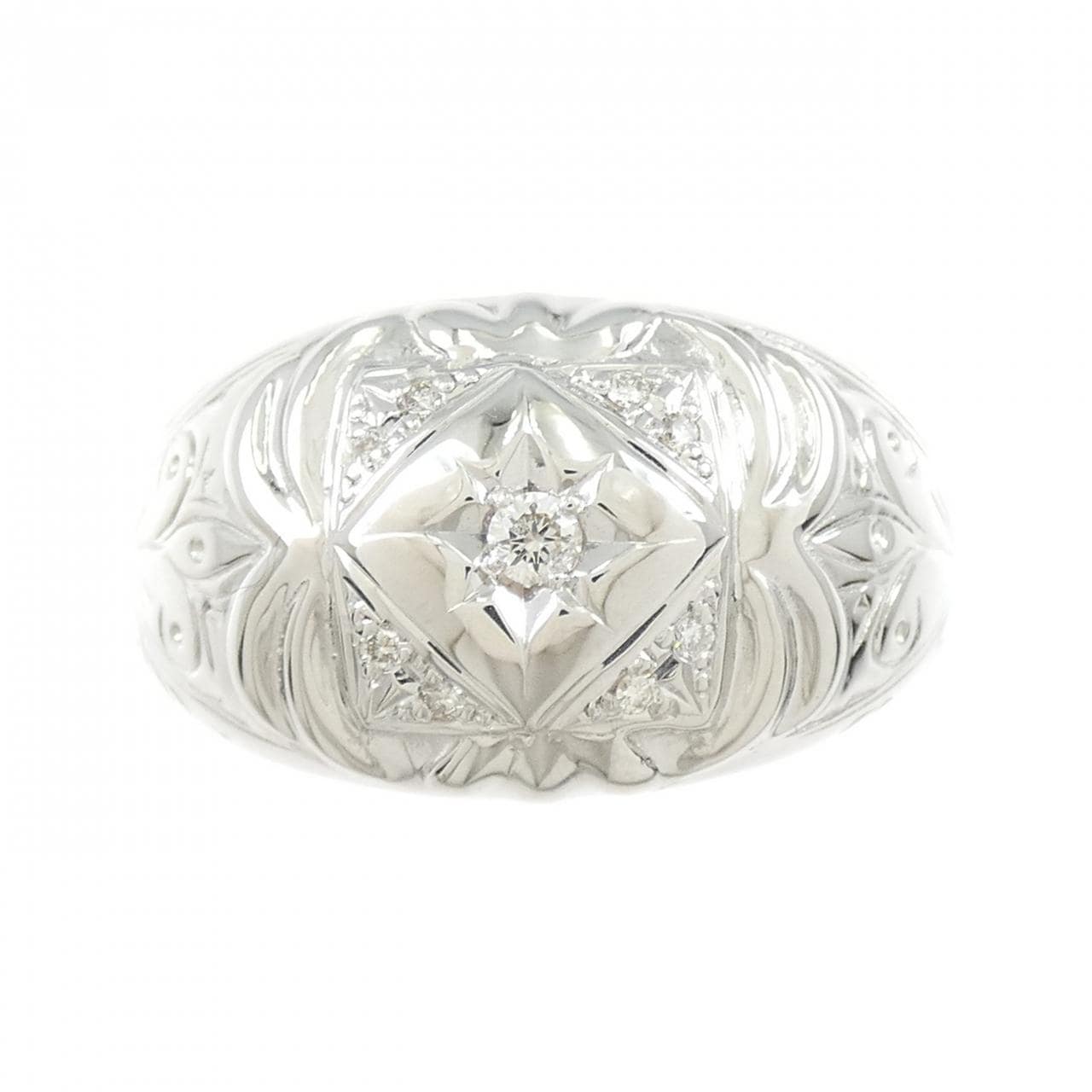 【新品】PT900 ダイヤモンド リング 0.10CT