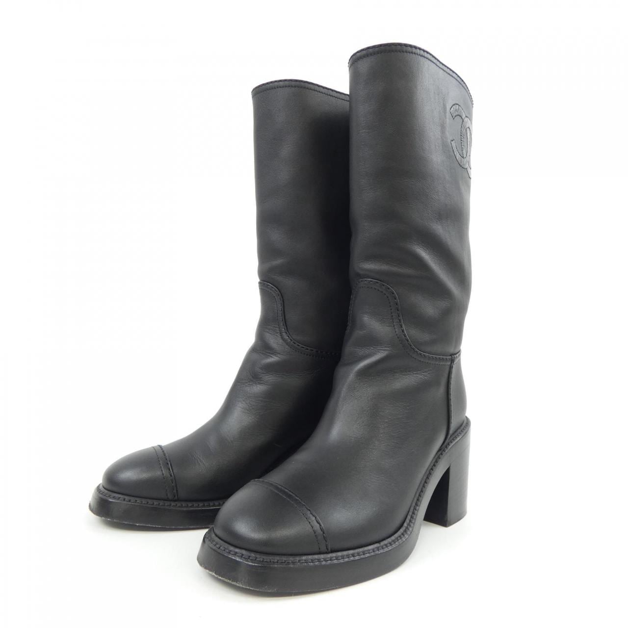 シャネル CHANEL ハイブーツ HIGH BOOTS G39614X56793 ブーツ