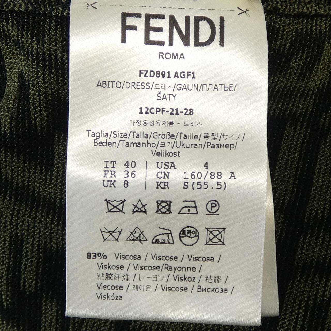 フェンディ FENDI FZD891 AGF1 ワンピース