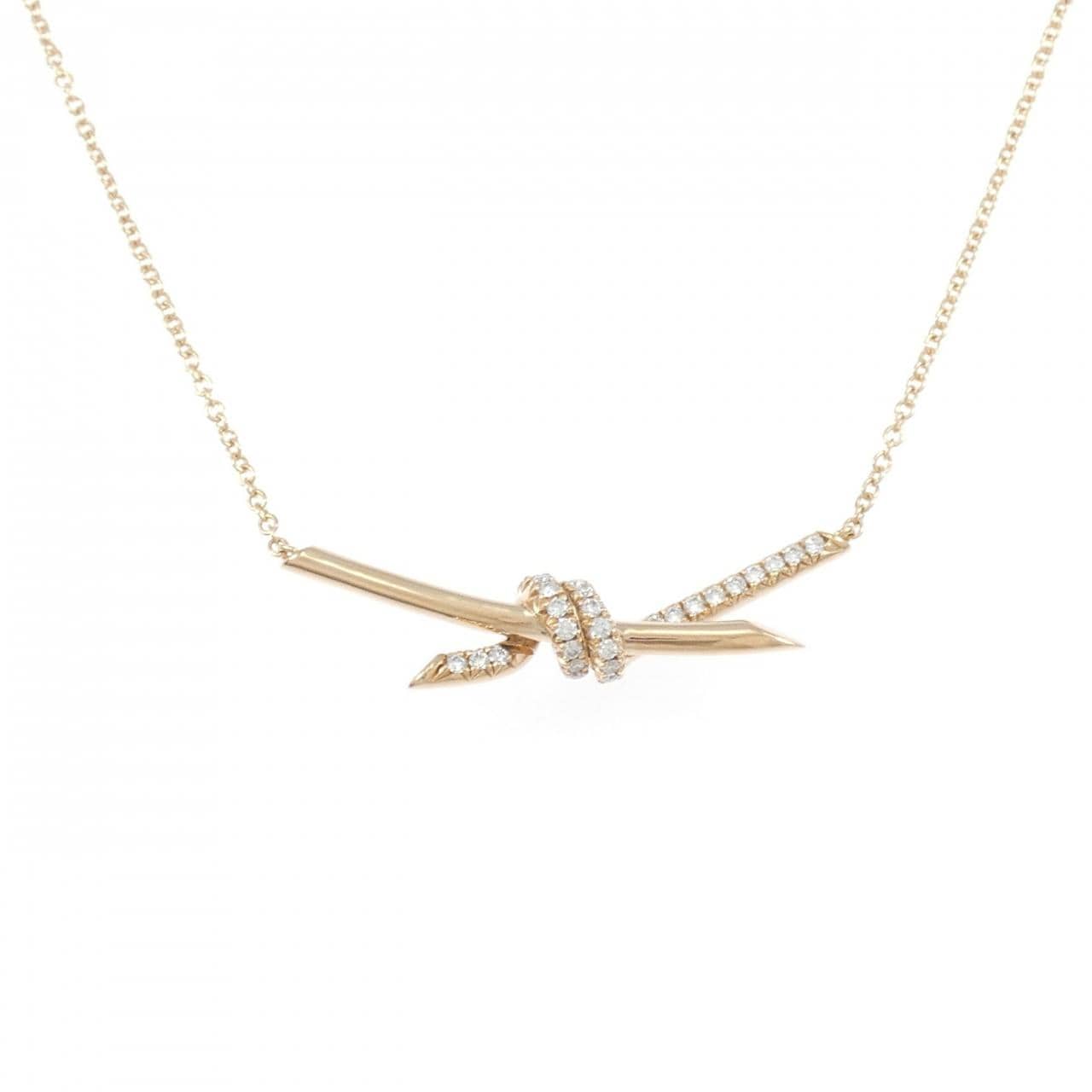 ティファニー ノット ネックレス 0.25CT