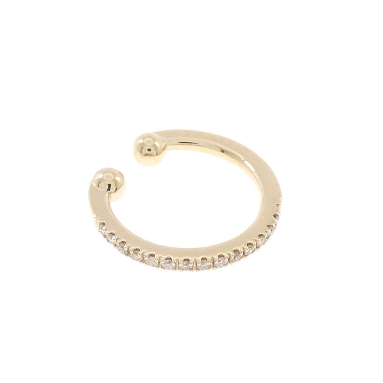 ヒロタカ ダイヤモンド イヤーカフ 0.07CT 片耳