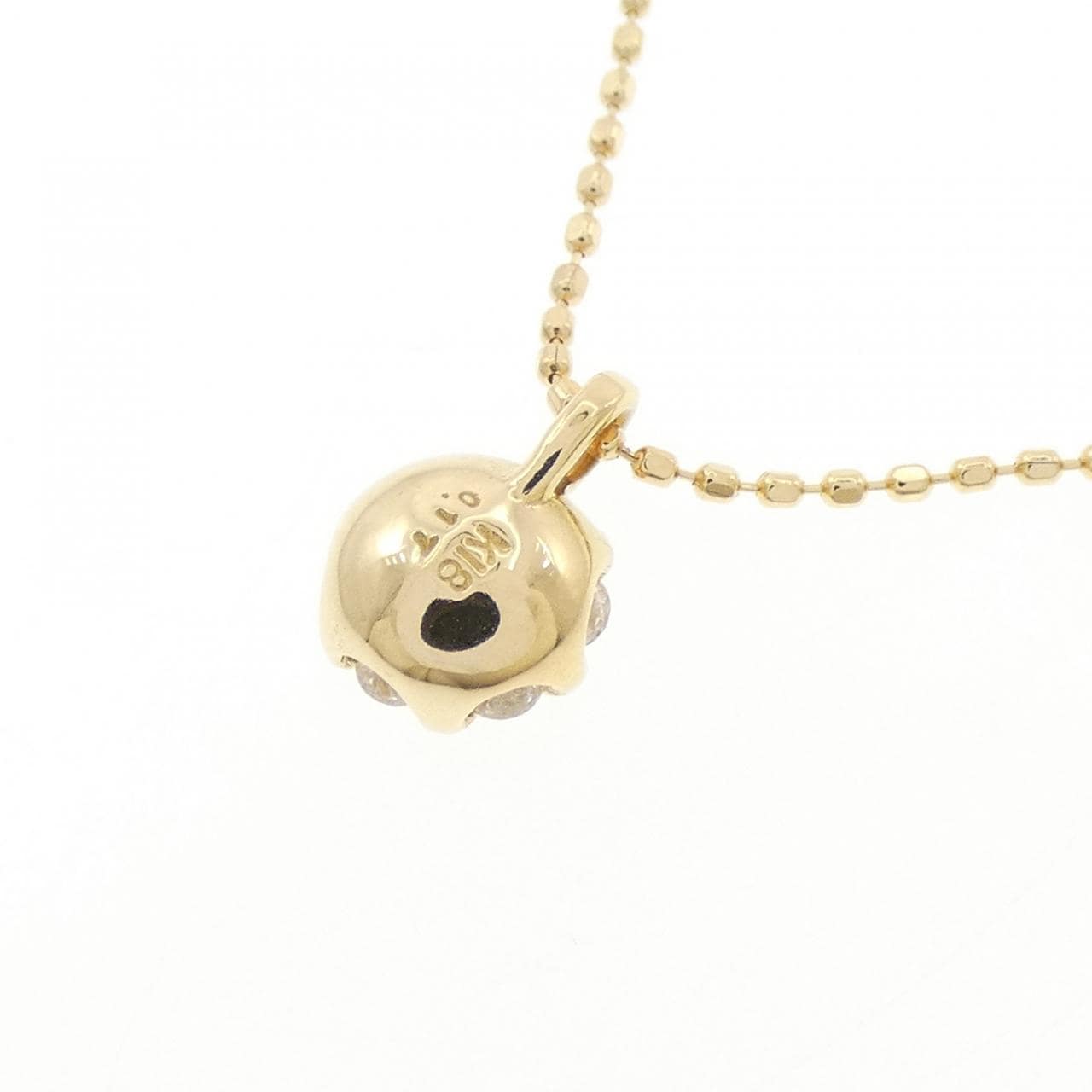 K18YG ダイヤモンド ネックレス 0.17CT