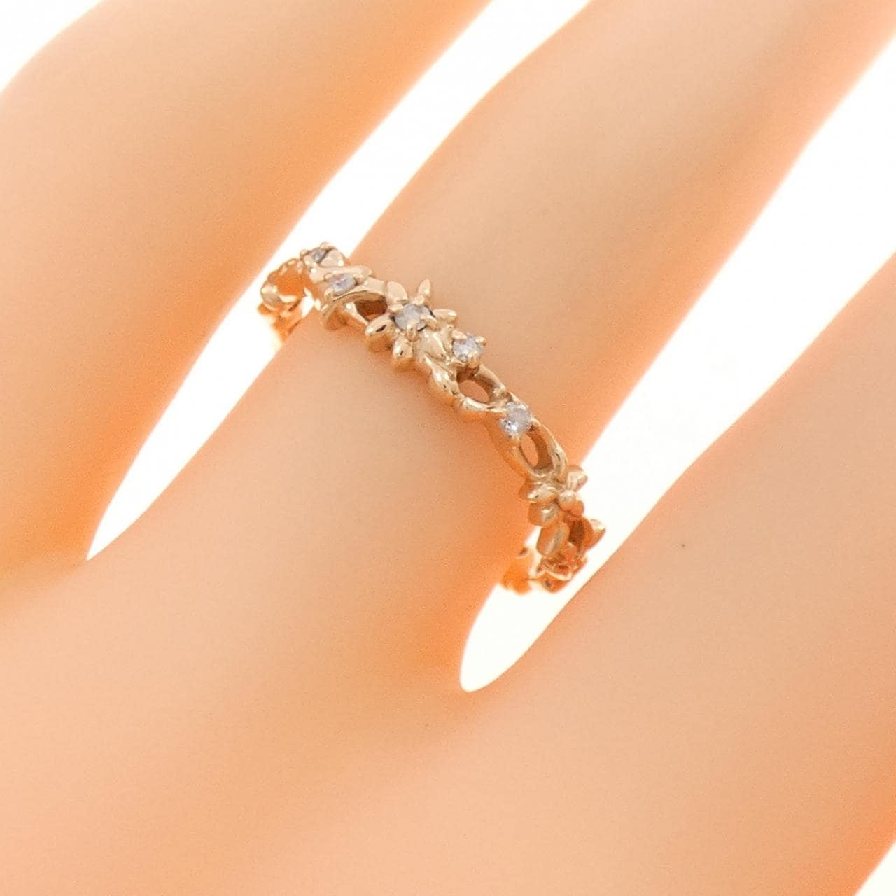 アガット ダイヤモンド リング 0.05CT