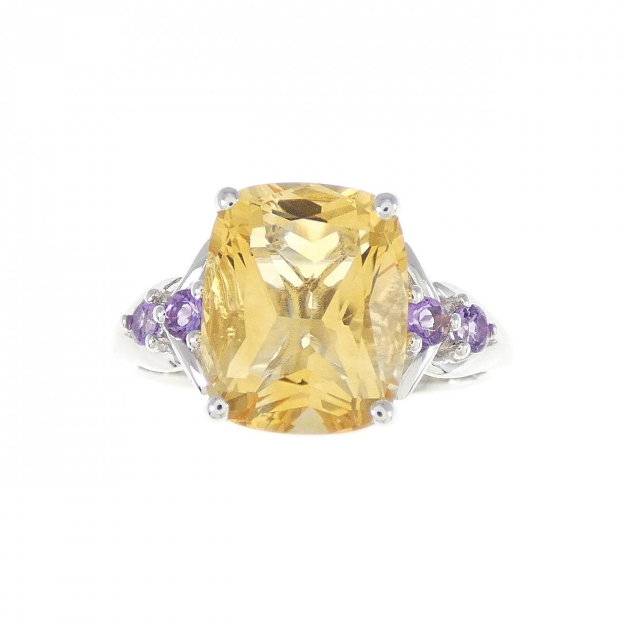 K18WG Citrine Ring