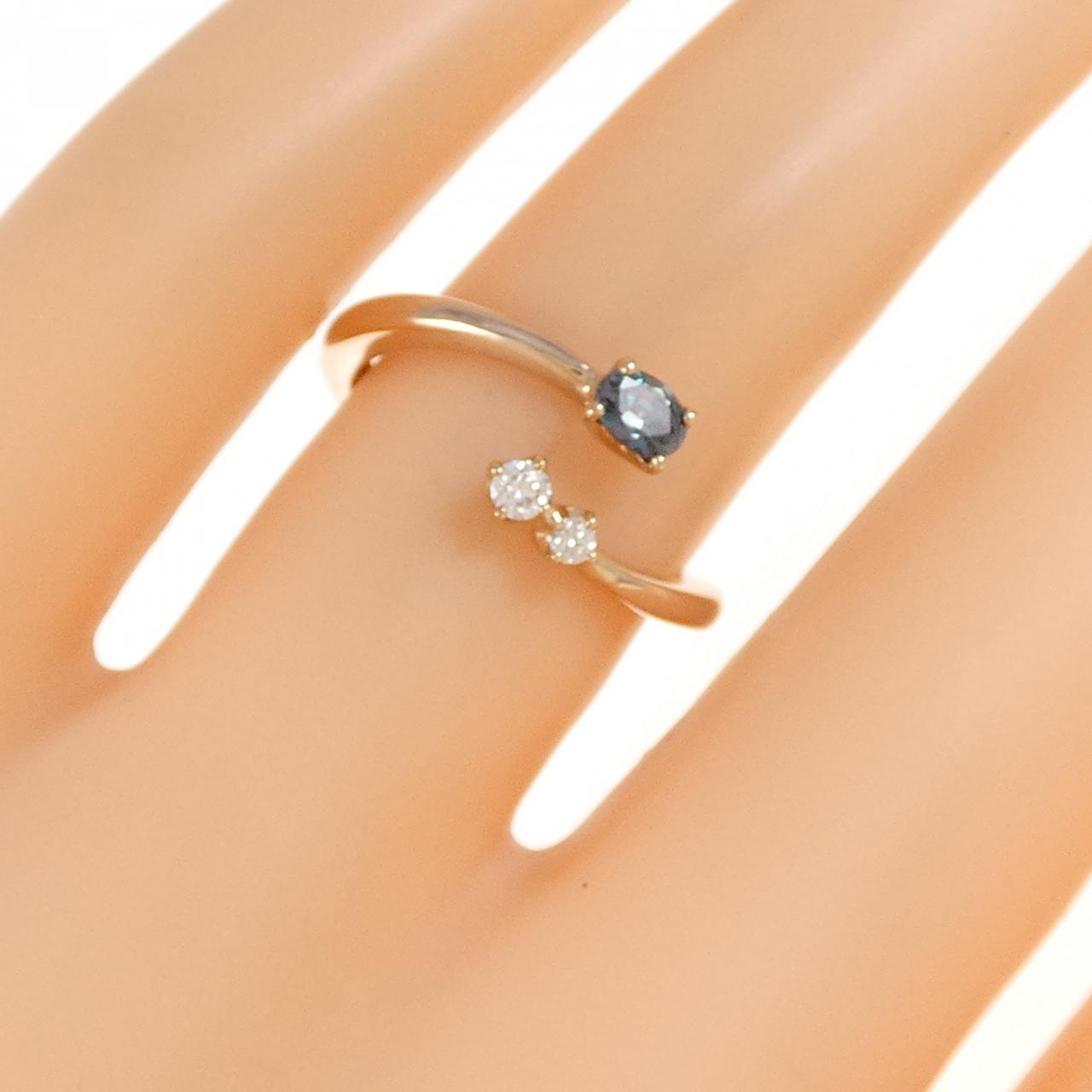 K18PG アレキサンドライト リング 0.172CT