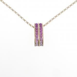 K18YG サファイヤ ネックレス 2.41CT