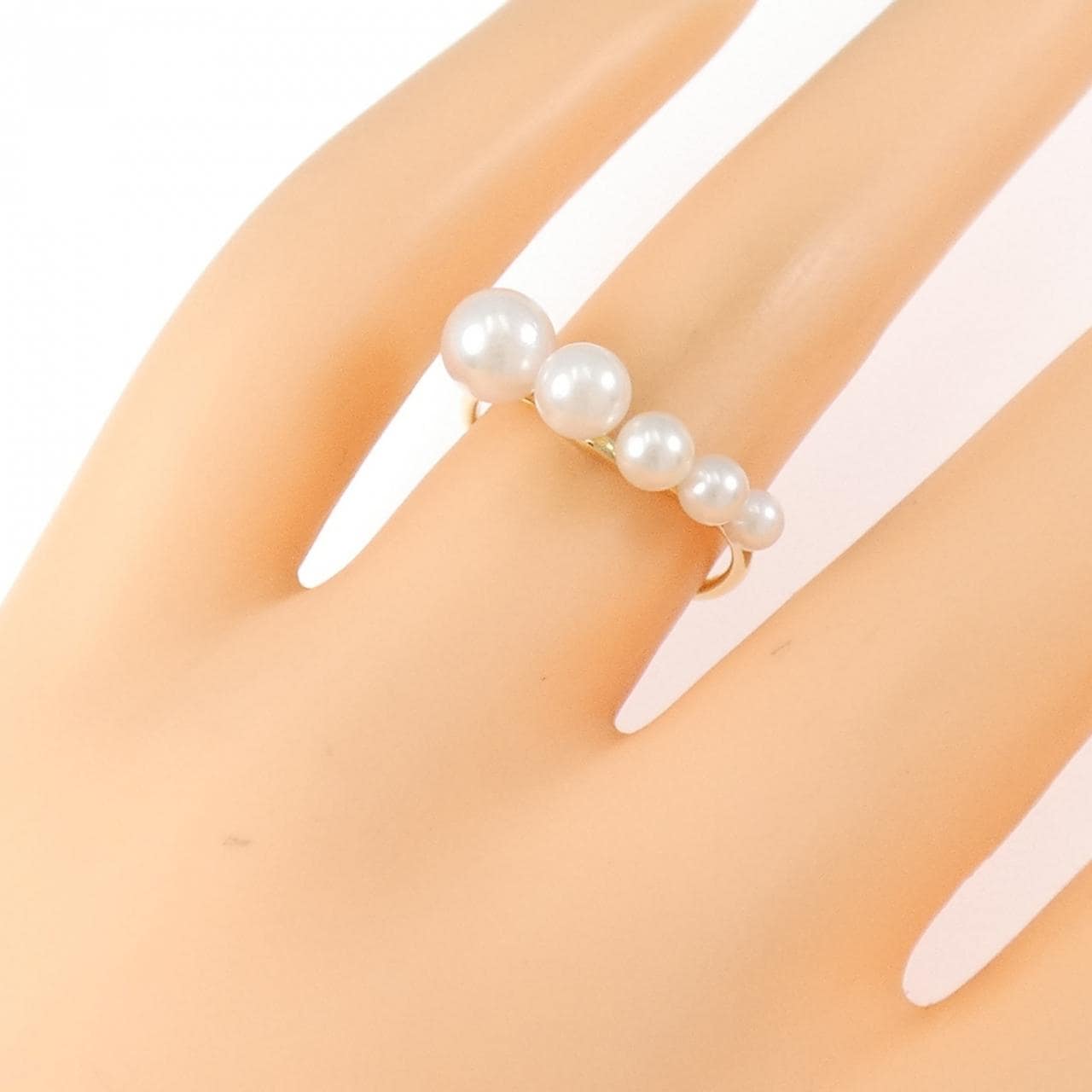 K18YG アコヤパール リング