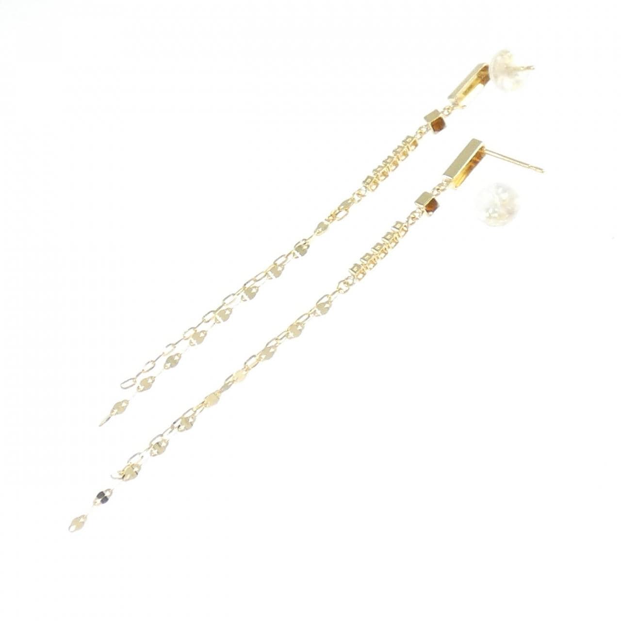 K18YG ダイヤモンド ピアス 0.14CT
