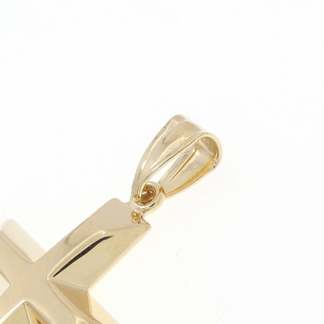 K18YG cross pendant
