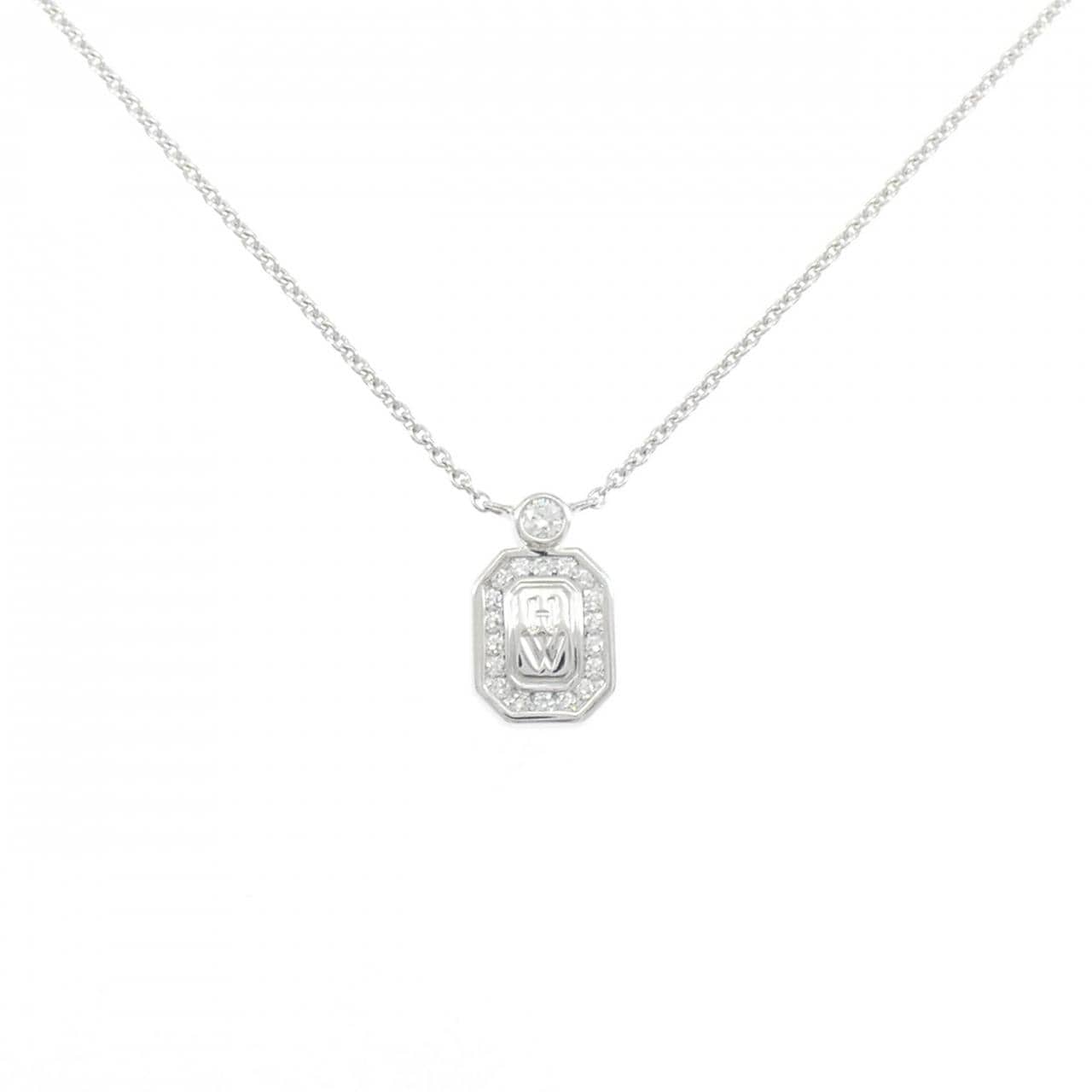 ハリーウィンストン HWロゴ ネックレス