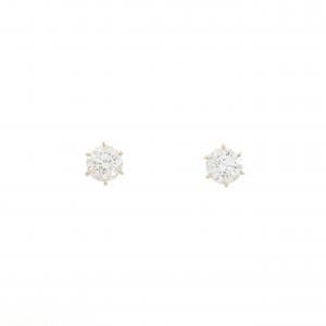 【リメイク】K18YG/ST ダイヤモンド ピアス 0.302CT 0.314CT E VS2 EXT-VG