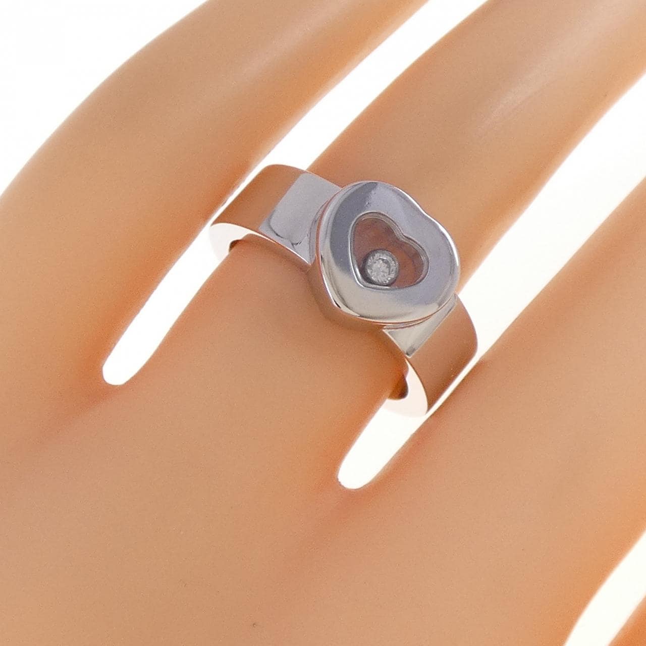 CHOPARD心型鑽石戒指