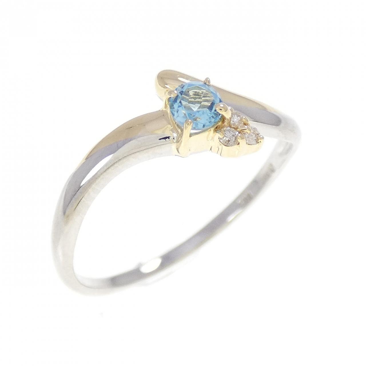 PT900/K18YG ブルートパーズ リング