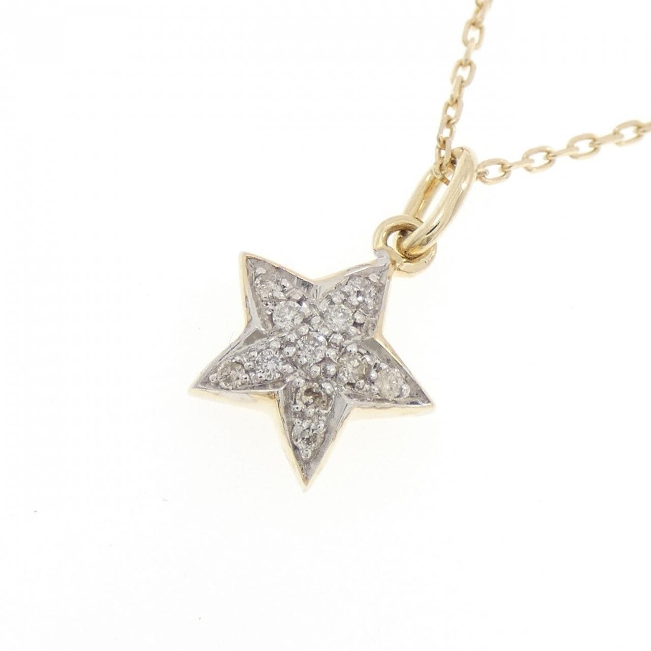 K10YG ダイヤモンド ネックレス 0.05CT