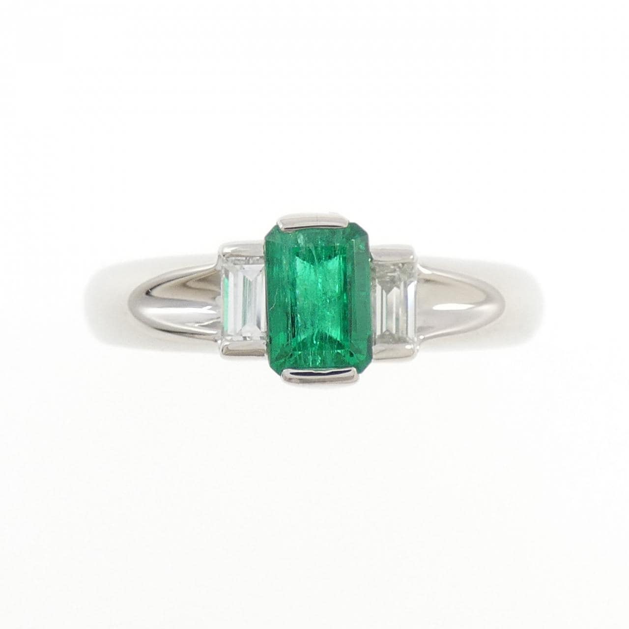 PT900 エメラルド リング 0.48CT