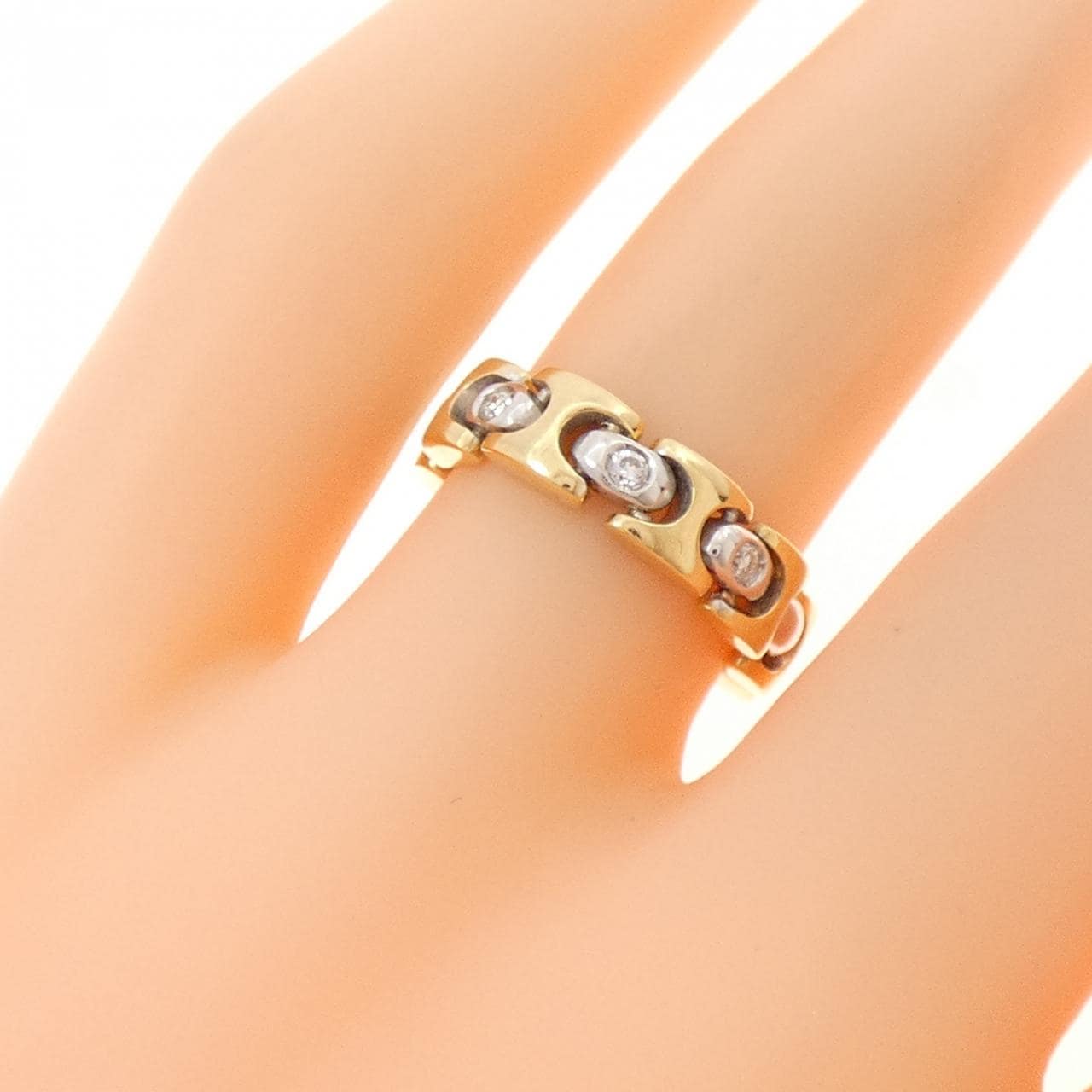 750YG/750WG ダイヤモンド リング 0.05CT