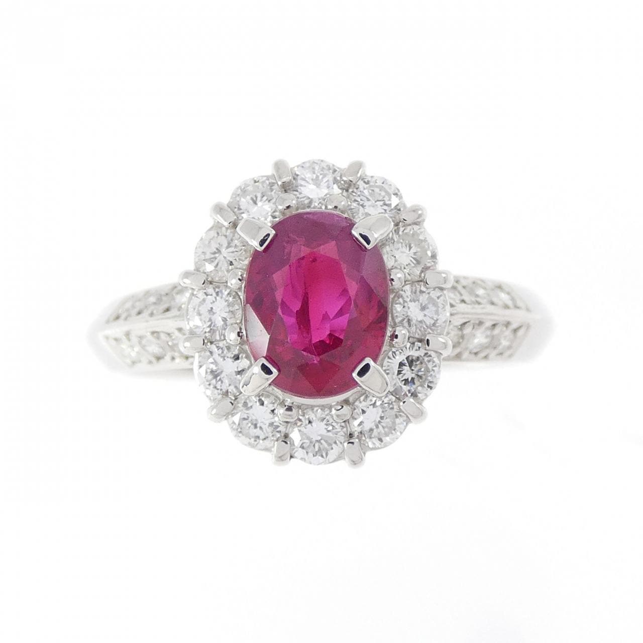 PT900 ルビー リング 1.12CT