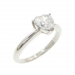 PT900 ダイヤモンド リング 0.903CT E SI1 ハートシェイプ