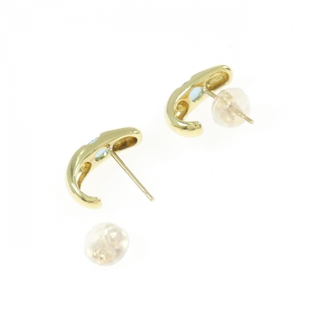 K18YG ブルートパーズ ピアス