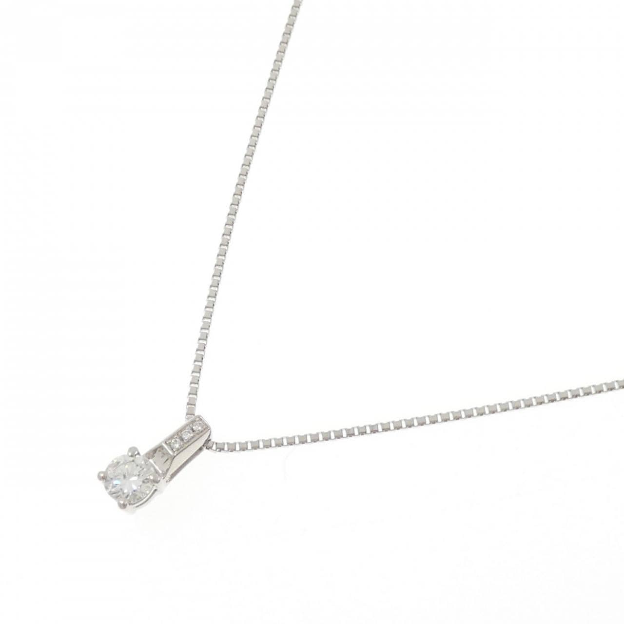 PT900/PT850 ダイヤモンド ネックレス 0.436CT E SI1 VG