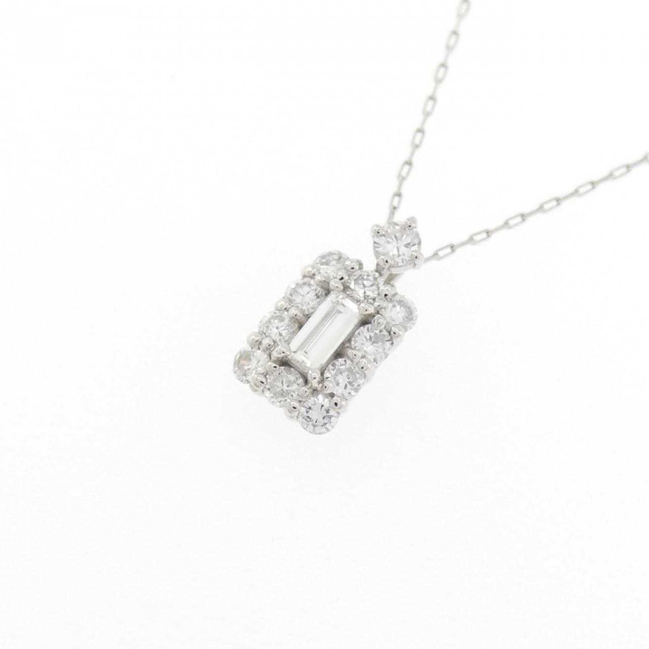 【新品】PT900/PT850 ダイヤモンド ネックレス 0.25CT