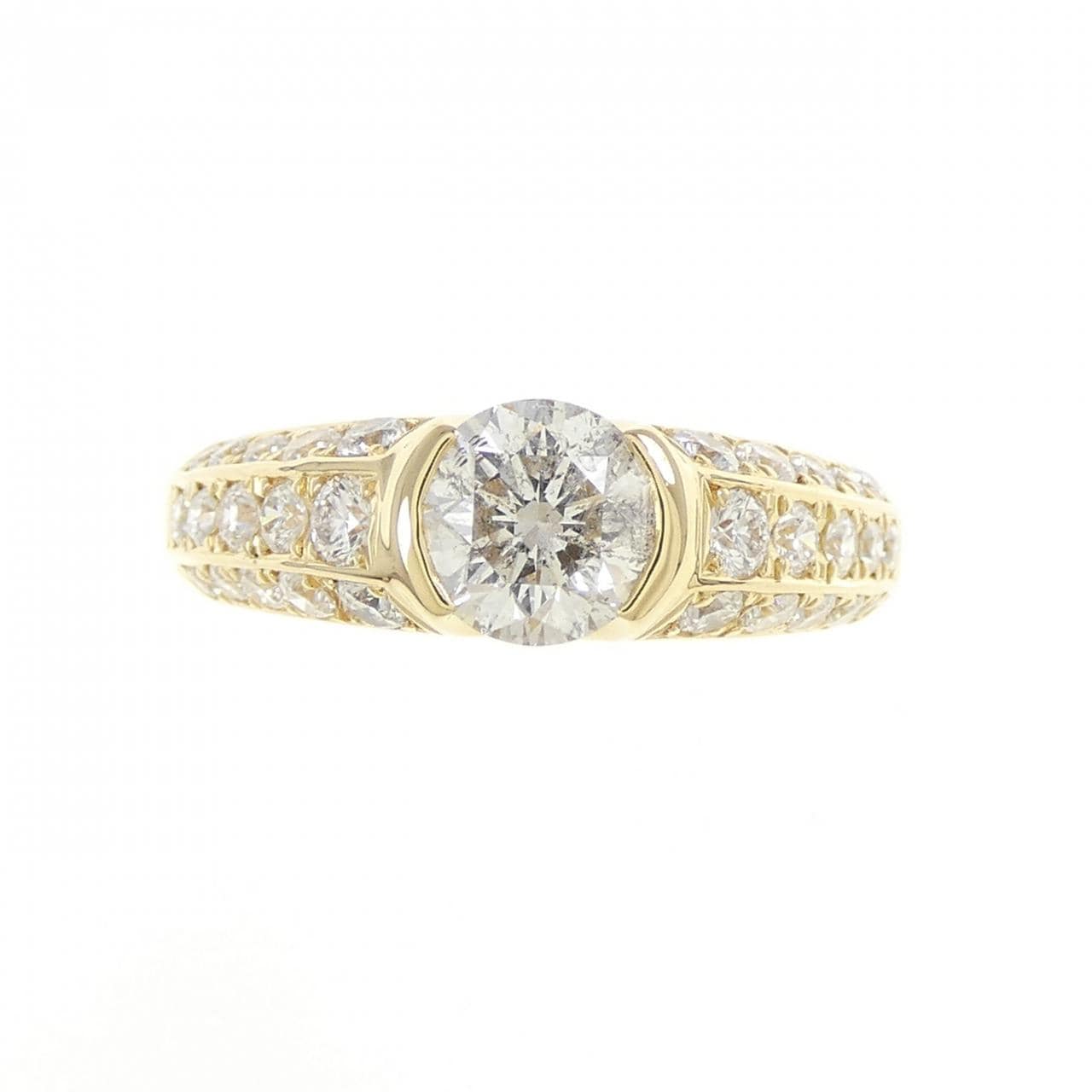 K18YG ダイヤモンド リング 0.914CT