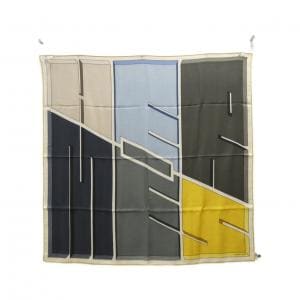 【未使用品】エルメス HERMES OPTICAL PERSPE カレ アッシュ 104267T スカーフ