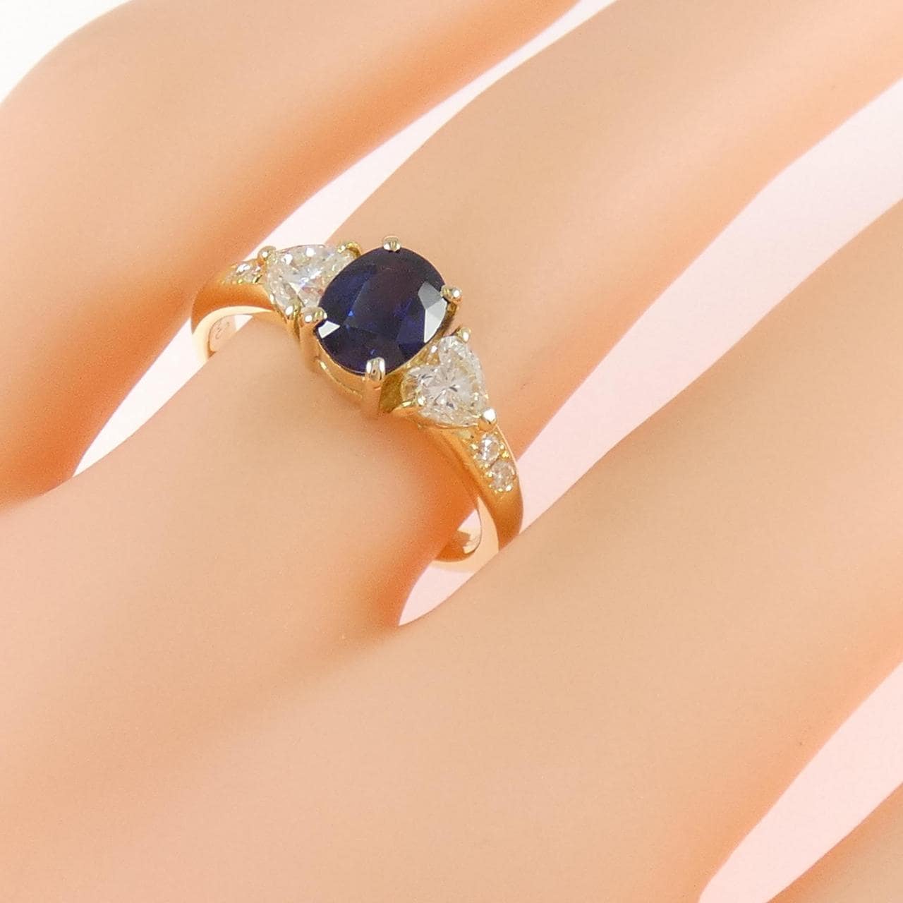 K18YG サファイヤ リング 0.93CT