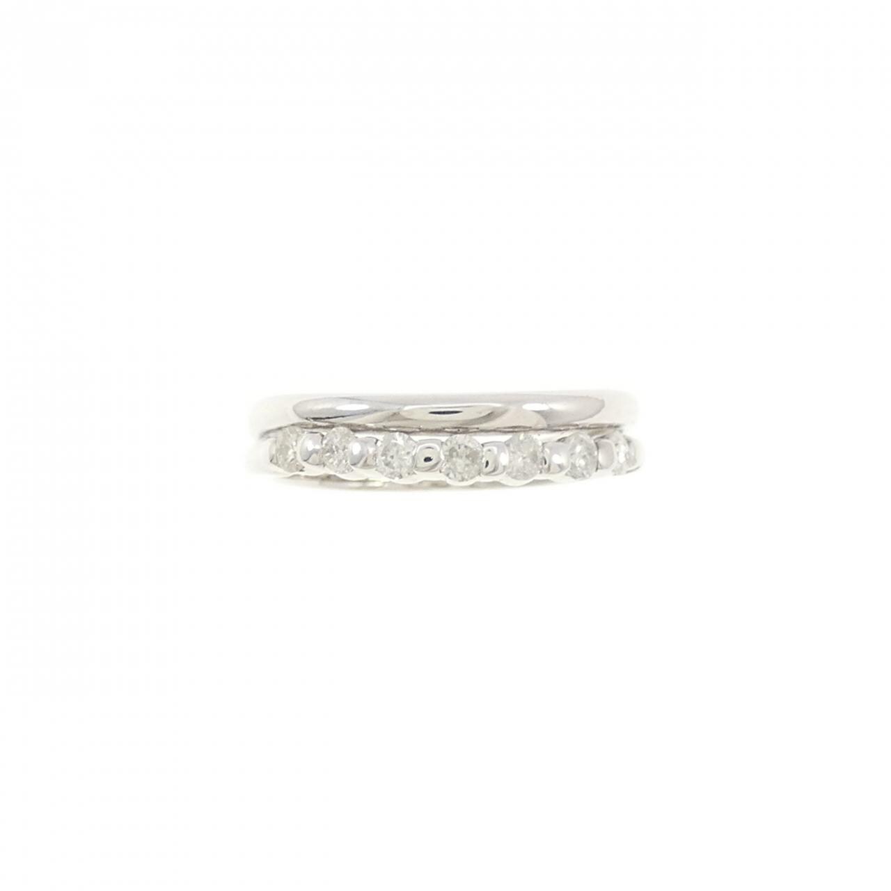 K14WG ダイヤモンド リング 0.10CT
