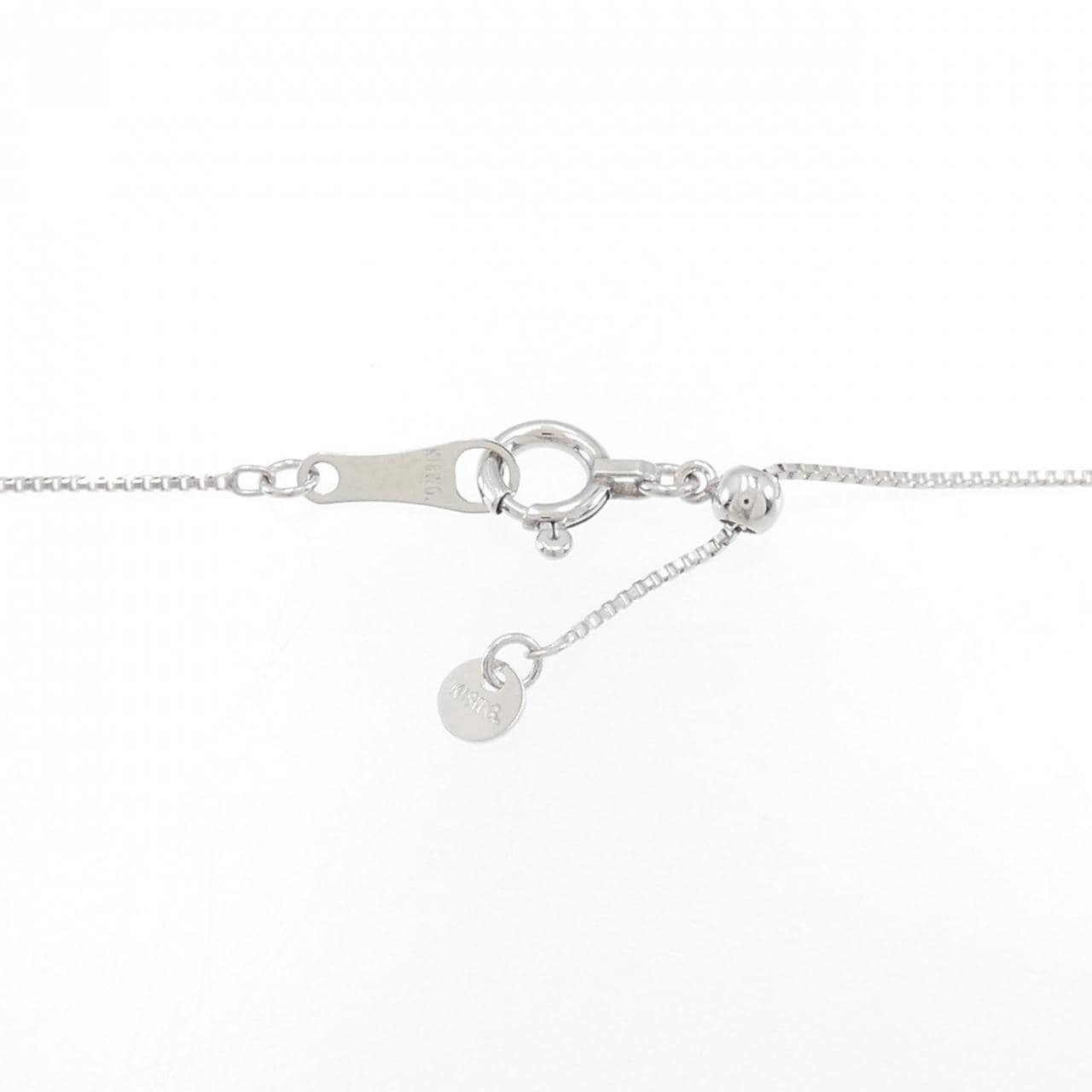 K18WG ソリティア ダイヤモンド ネックレス 0.327CT