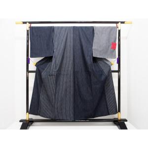 【新品】男物　単衣　岡山デニム
