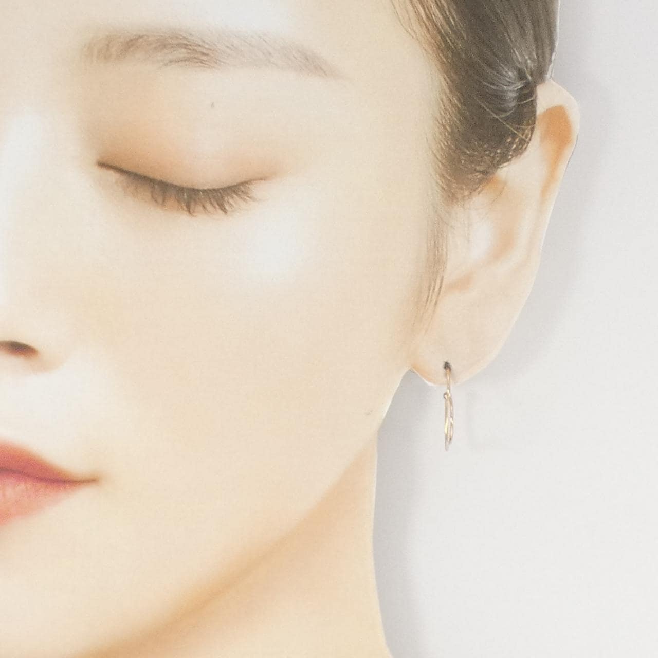 K18PG ハート ピアス