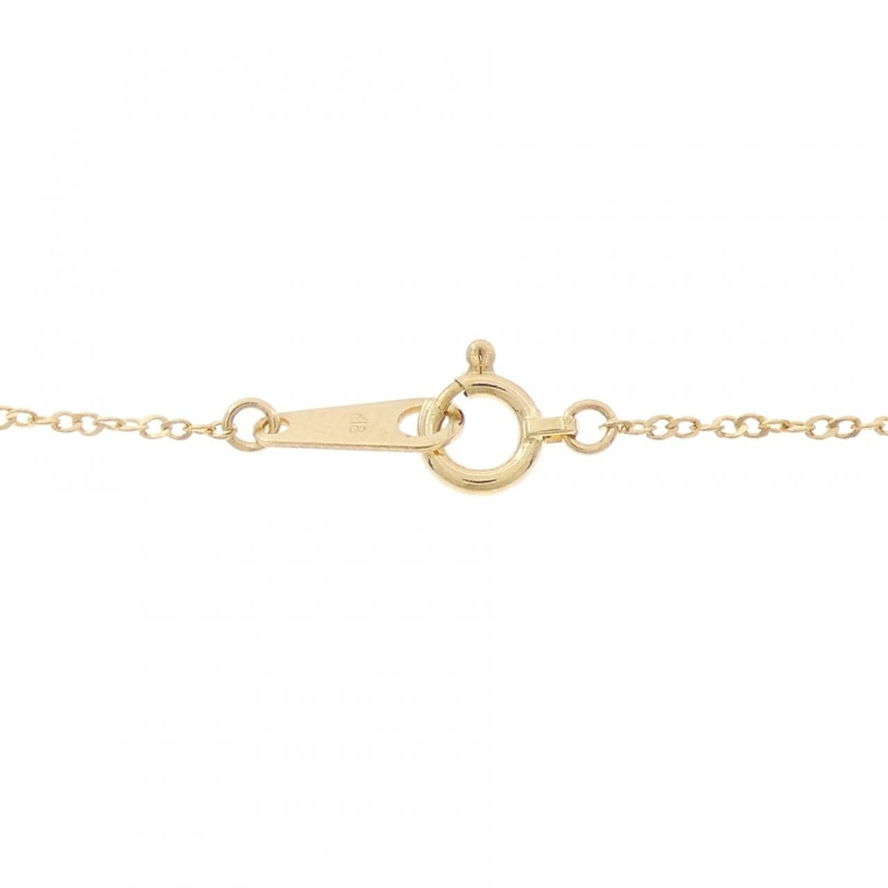 K18YG ソリティア ダイヤモンド ネックレス 0.10CT