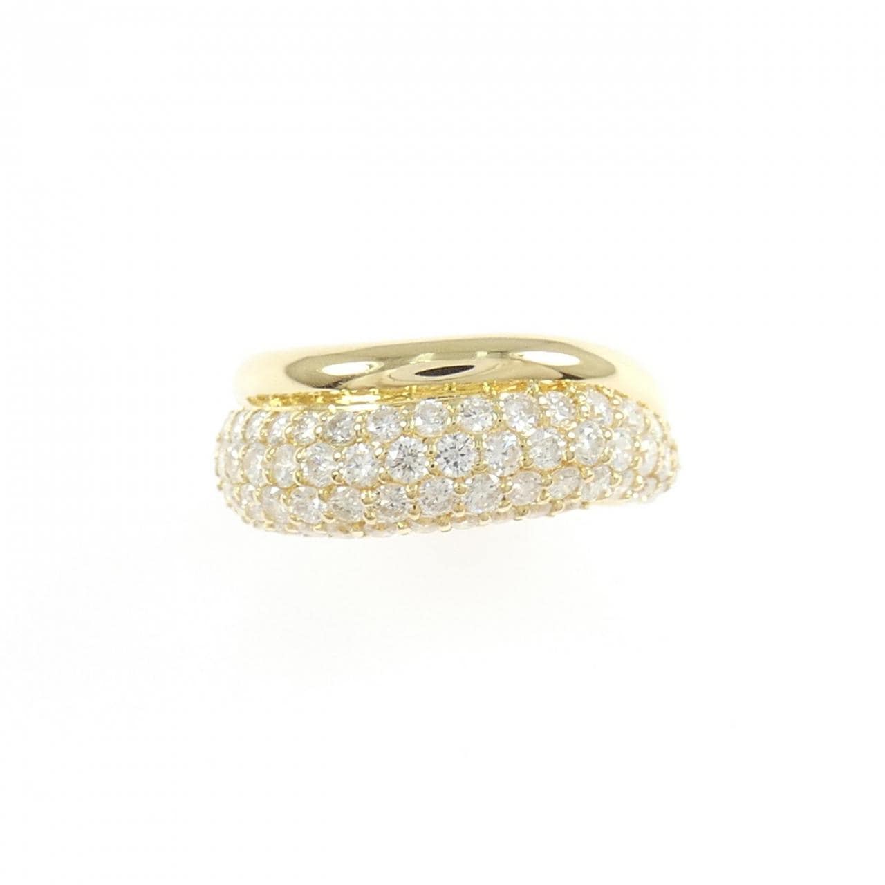 K18YG ダイヤモンド ピンキーリング 0.77CT