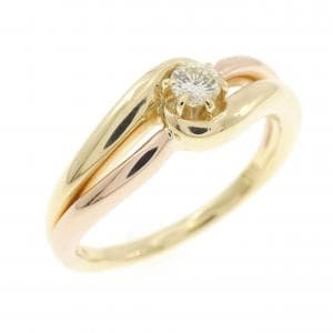 K18YG/K18PG ダイヤモンド リング 0.10CT