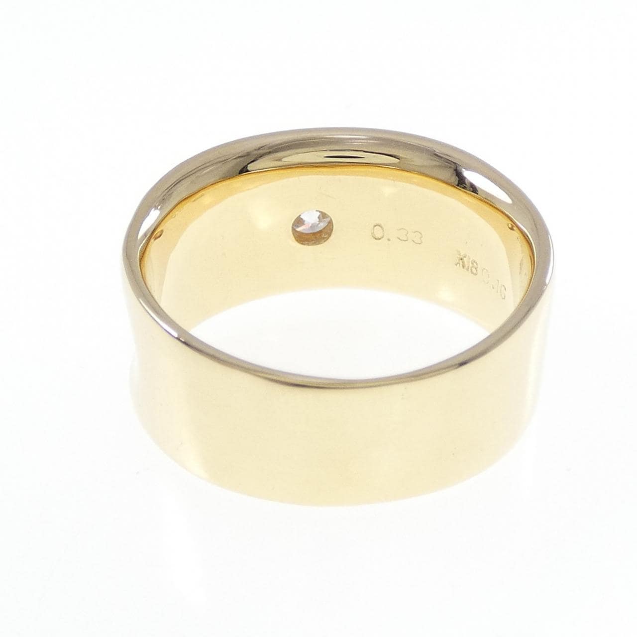 K18YG ダイヤモンド リング 0.33CT