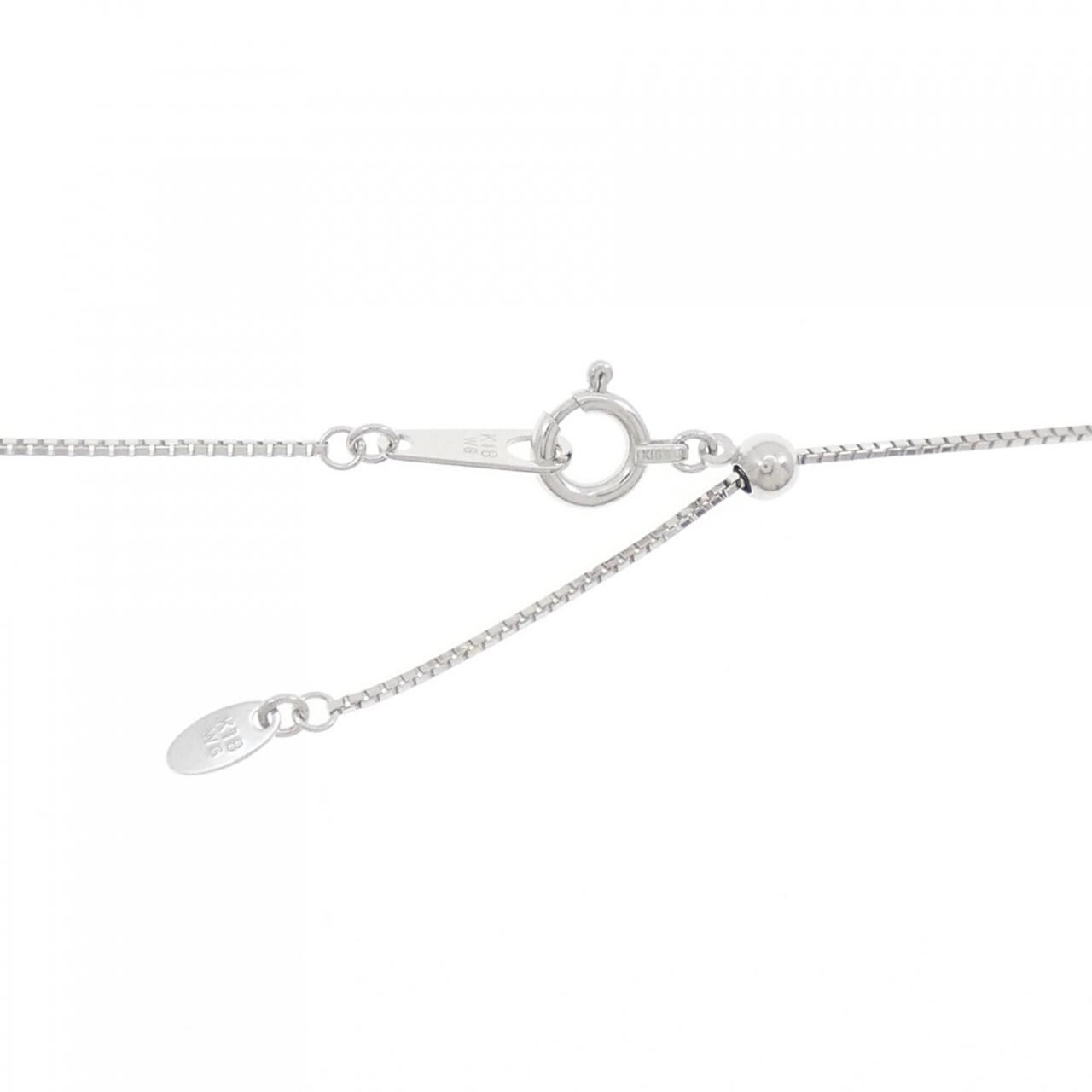 K18WG ダイヤモンド ネックレス 0.20CT