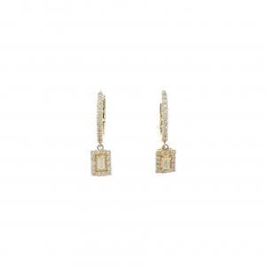 【新品】K18YG ダイヤモンド ピアス 0.50CT
