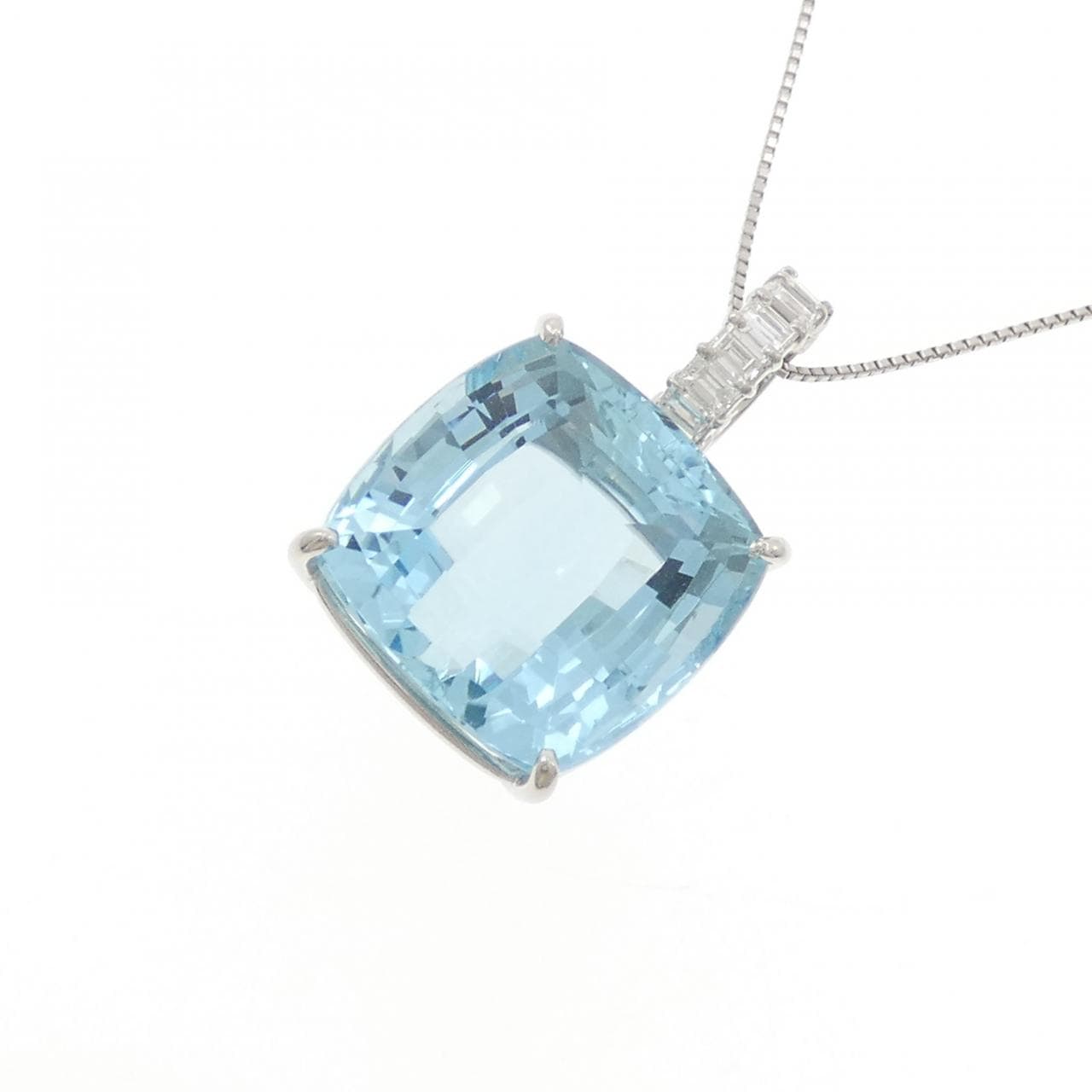 PT900/PT850 アクアマリン ネックレス 28.00CT
