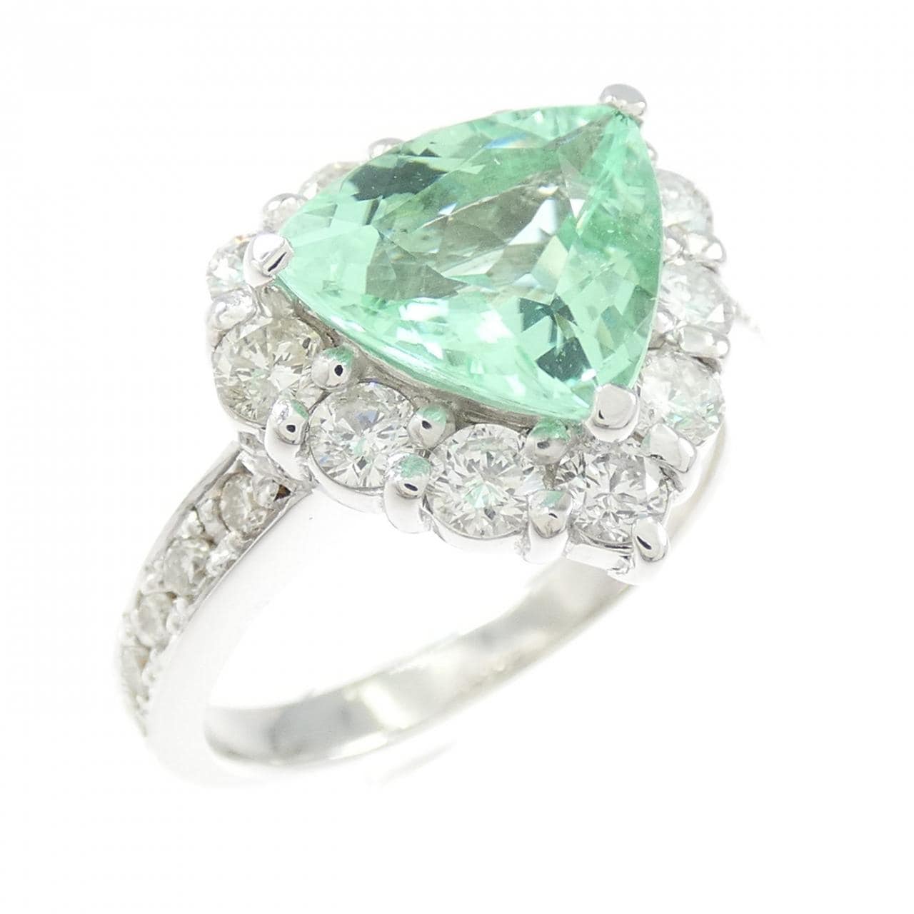 K18WG パライバトルマリン リング 2.05CT