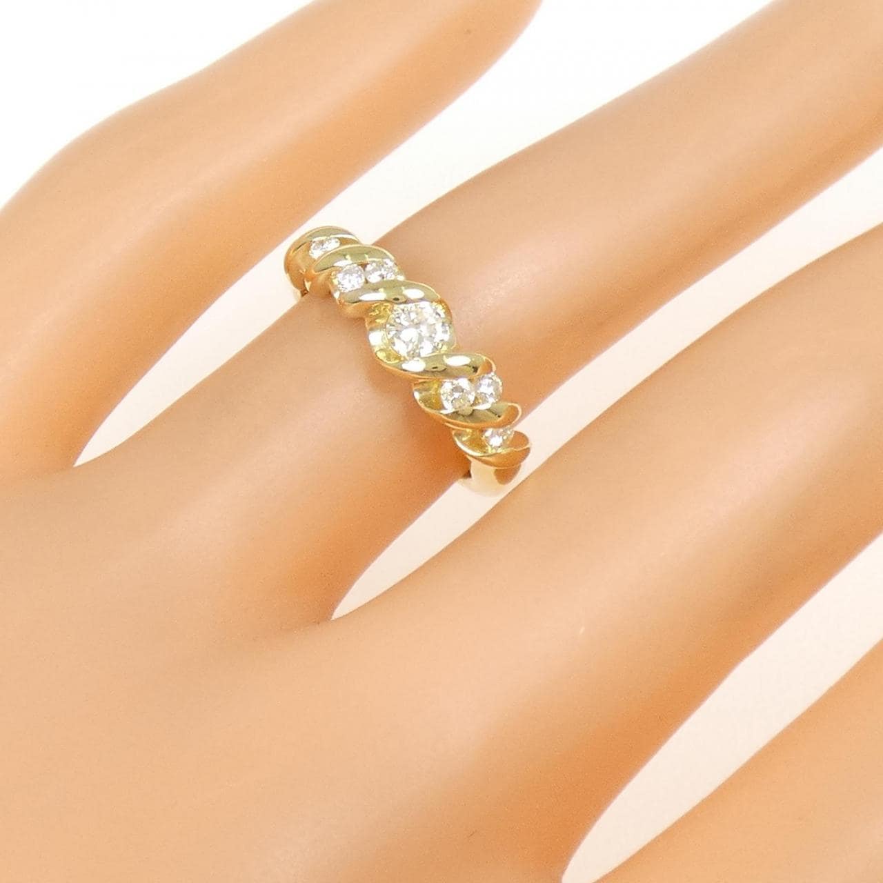 K18YG ダイヤモンド リング 0.30CT