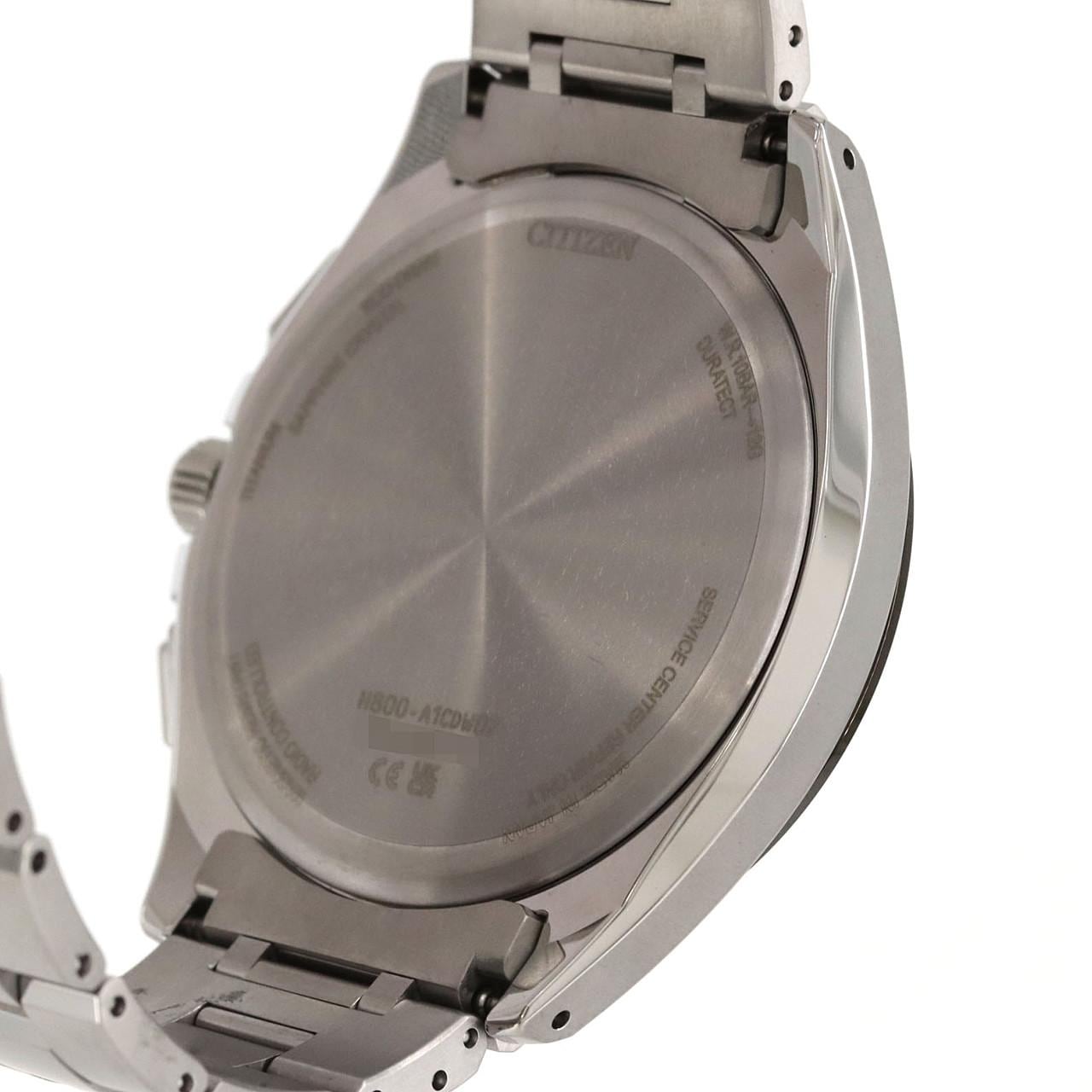 シチズン アテッサ 電波時計 H800-A1CDW07/AT8244-57E TI ソーラークォーツ