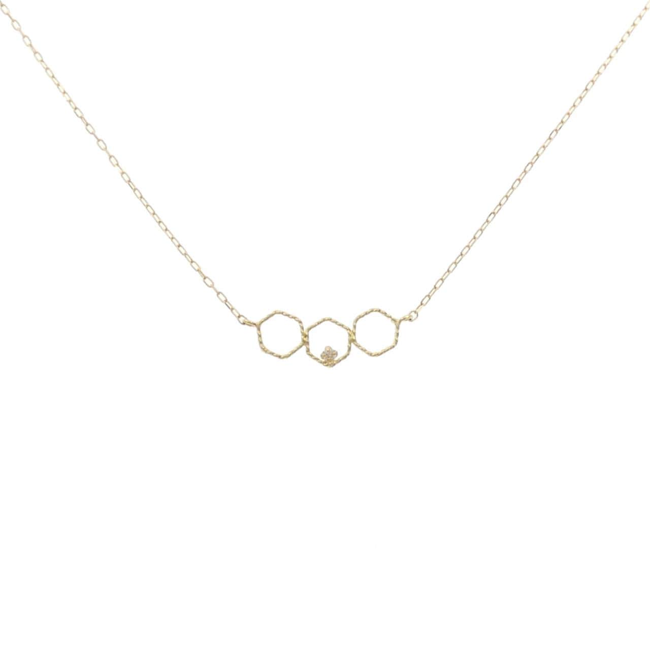 K18YG ダイヤモンド ネックレス 0.01CT